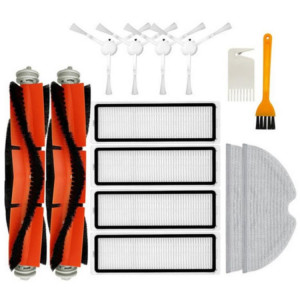 Lot de 14 accessoires pour robot balayeur Xiaomi 1C/2C/L10pro/D9 : brosse latérale principale, filtre Hepa, chiffon de nettoyage SH80021317-20